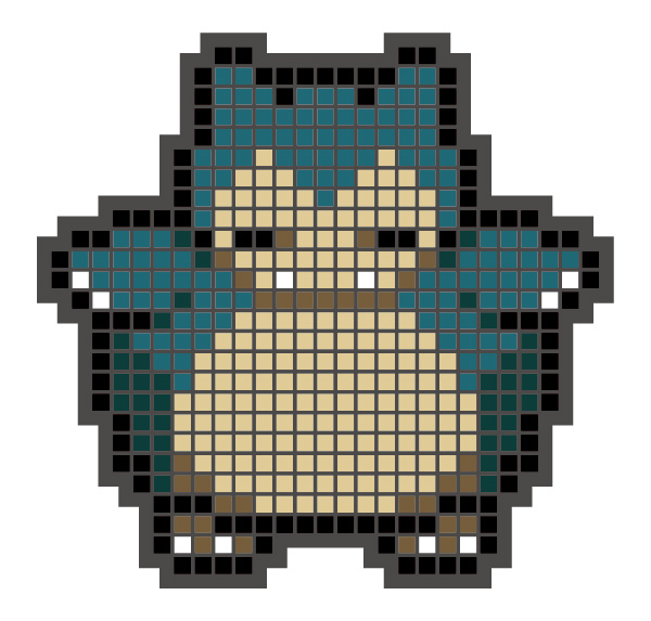 Rubber magnet3_snorlax