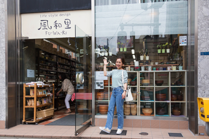 武智志穂とかっぱ橋さんぽ。和・洋食器のお店「風和里」へ