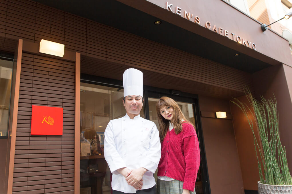 Rinko Murata and  the shop’s owner, Kenji Ujiie