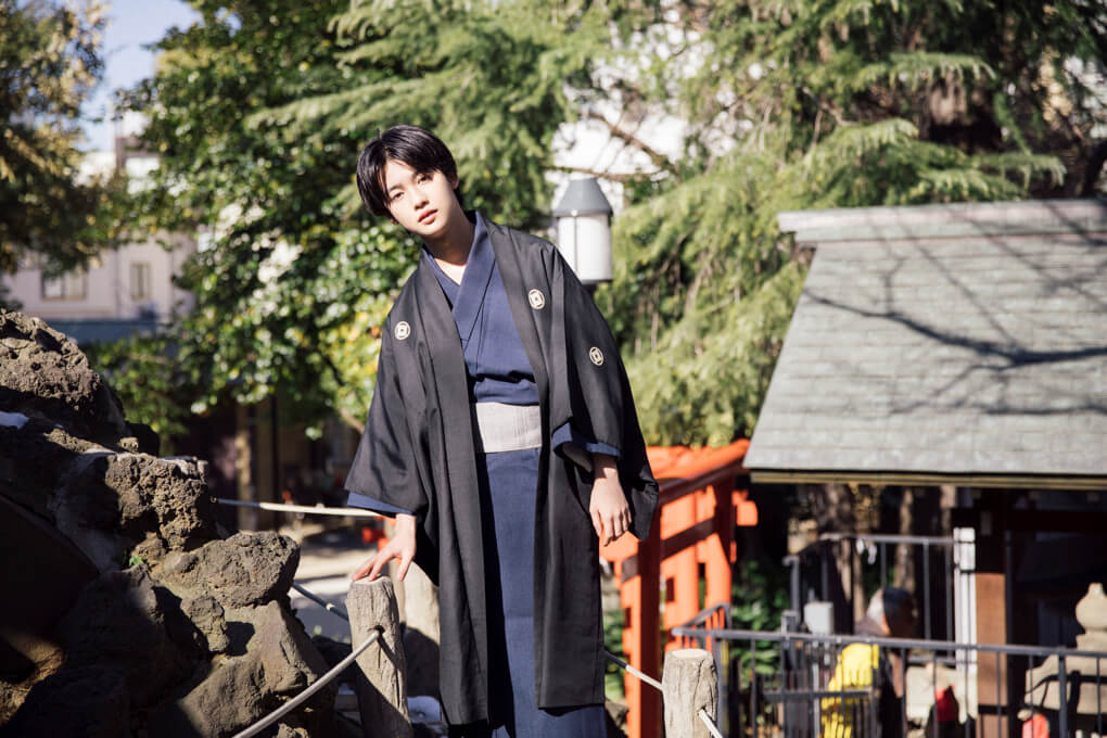 ゆうたろうデート　鳩森八幡神社　冨士塚