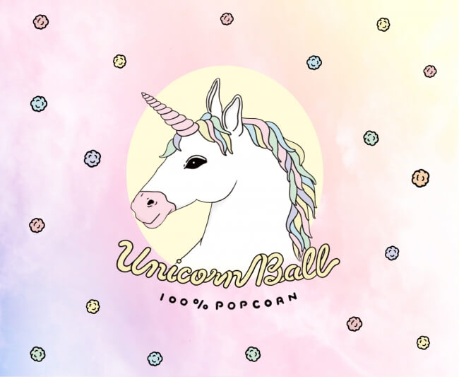 colorful popcorn“Unicorn Ball”