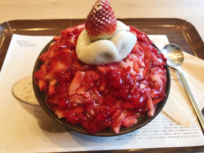 The Korean Shaved Ice Shop Sulbing Harajuku A Report By Moshi Moshi Box Staff Person Midori Moshi Moshi Nippon もしもしにっぽん