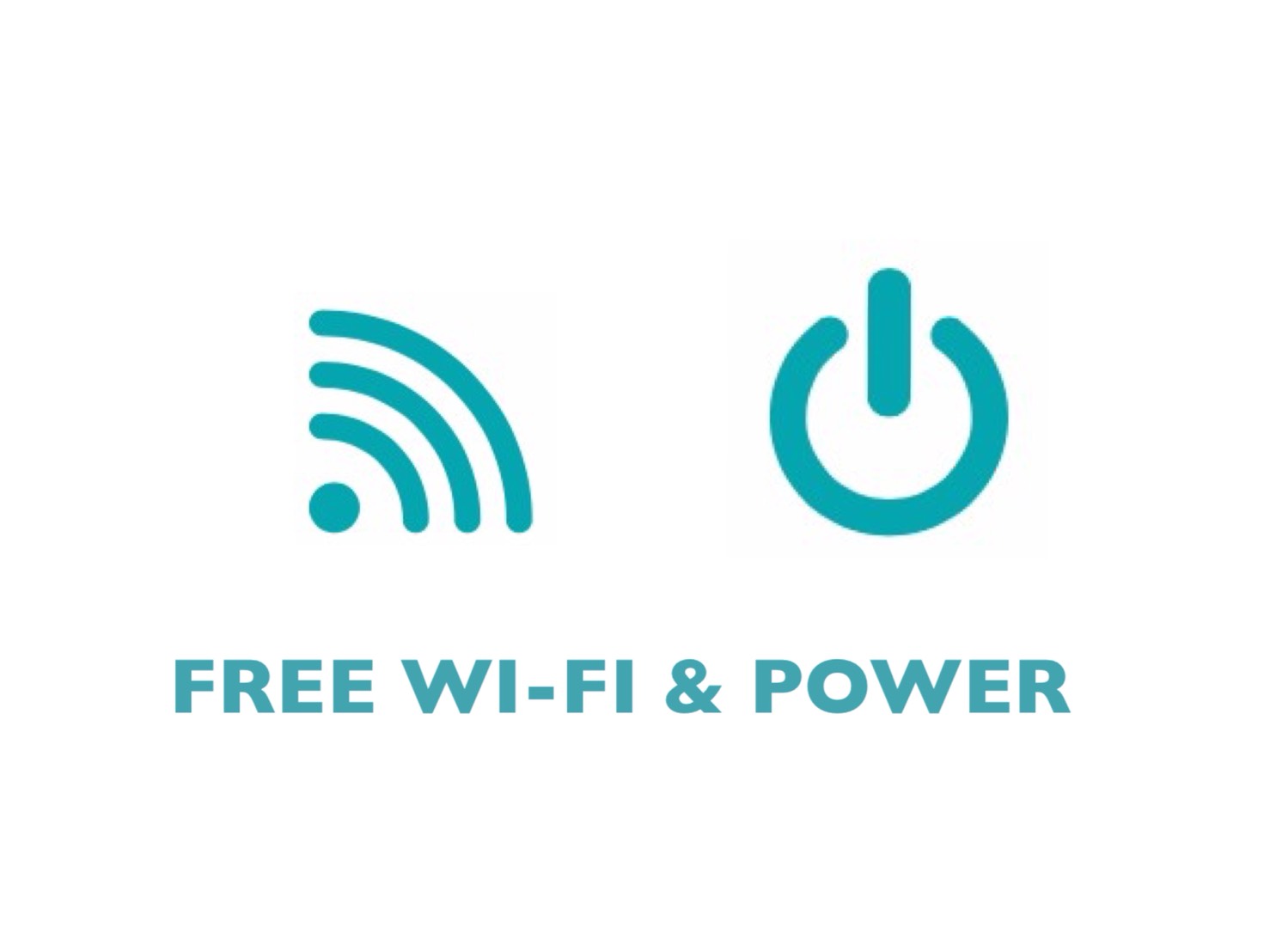 FREE wi-fi & power