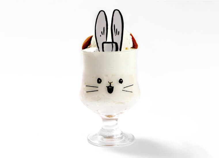 うさぎさんのパフェ