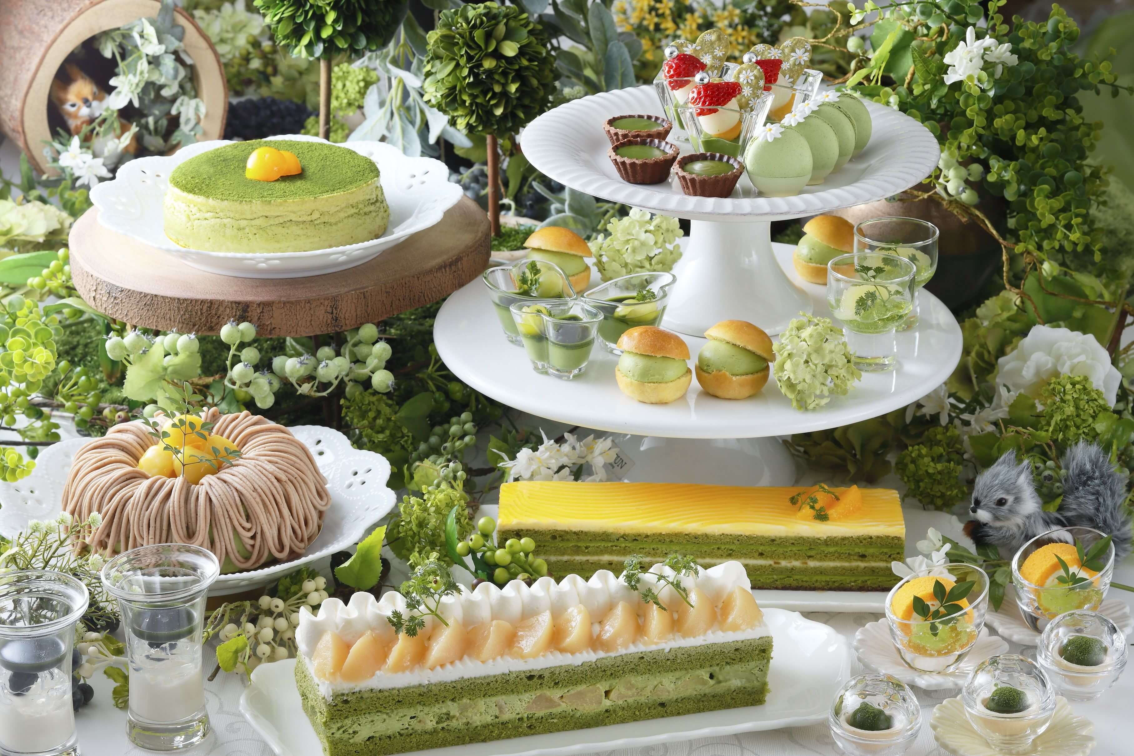 Matcha Dessert Buffet “MATCHA Sweet Garden” in Kyoto Uses Uji Matcha From Gion Tsujiri