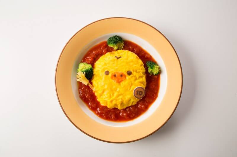 「リラックマタウンカフェ池袋」ふわとろオムライス