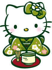 Kyoto Ninenzaka HELLO KITTY Saryo  matcha