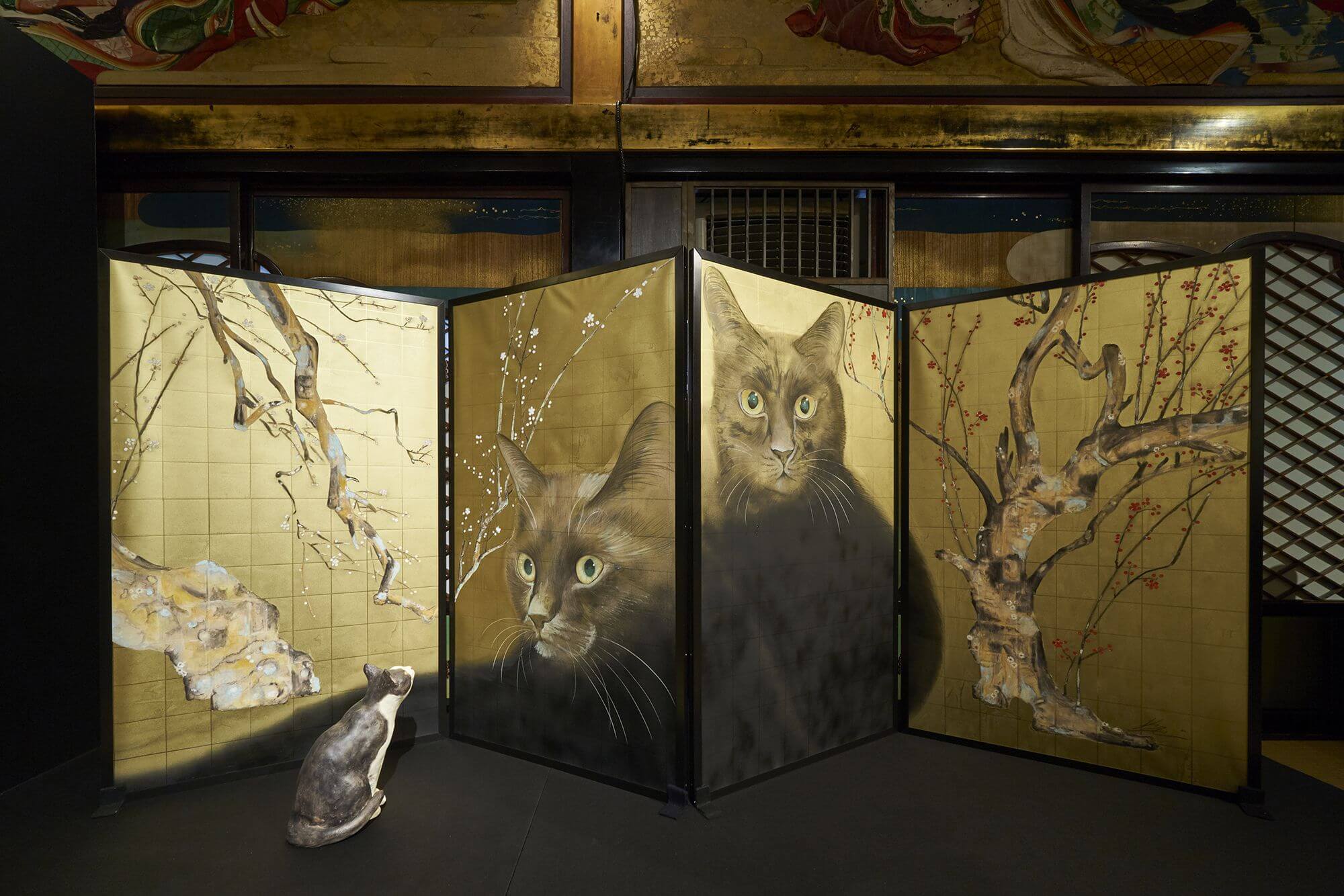 Cat City National Treasure Exhibition  Hyakudan Staircase in Hotel Gajoen Tokyo