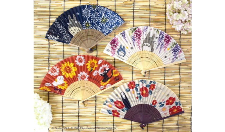 Totoro Studio Ghibli Folding Fans   Donguri Kyowakoku