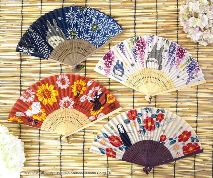 Totoro Studio Ghibli Folding Fans   Donguri Kyowakoku