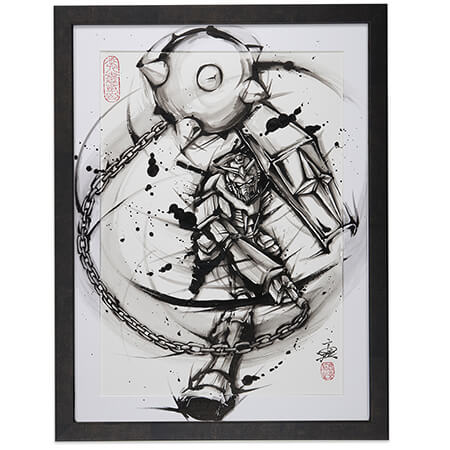 Ink Wash Mobile Suit Gundam Paintings Now Available from Bandai