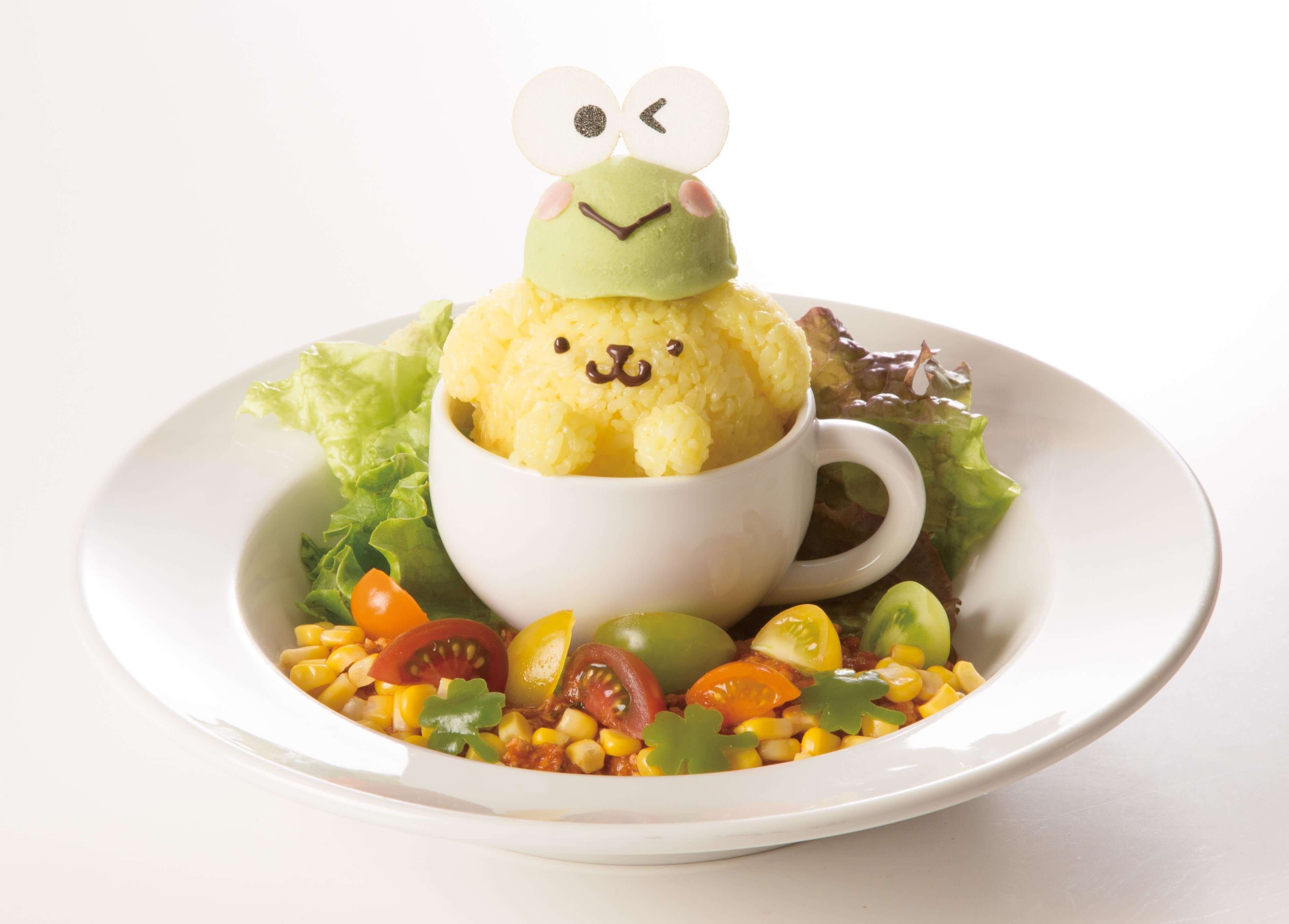 keroppi pompompurin cllaboration cafe