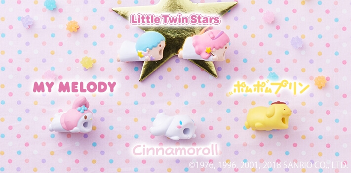 Cable Bite  Kirby’s Dream Land  Sanrio My Melody Cinnamoroll, Pompompurin  Little Twin Stars (Kiki & Lala)