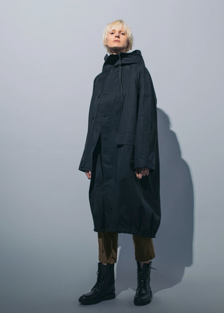 Y’s Pre-Fall 2018コレクション トレンチコート フード付きコート ウォータープルーフコート