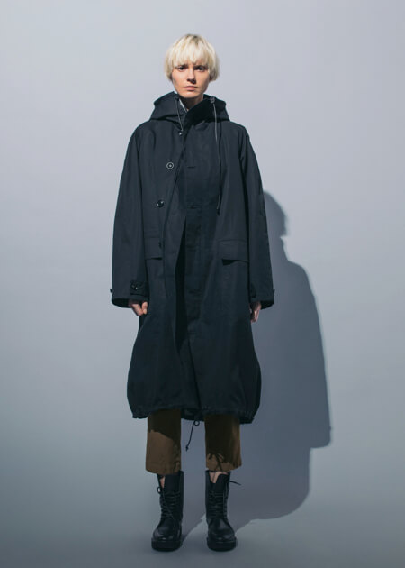 Y’s Pre-Fall 2018コレクション トレンチコート フード付きコート ウォータープルーフコート