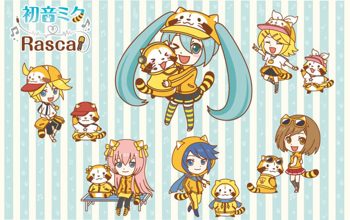 Hatsune Miku Teams Up with Rascal the Raccoon to Release Exclusive Merchandise