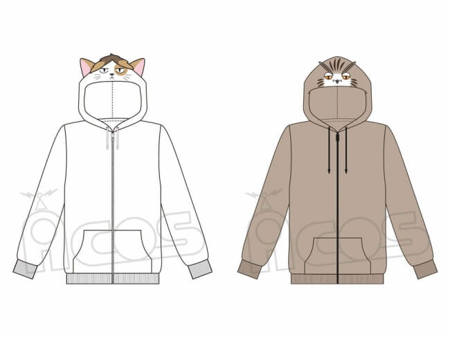 ハイキュー!! 研磨ネコ & 木兎フクロウ hoodie