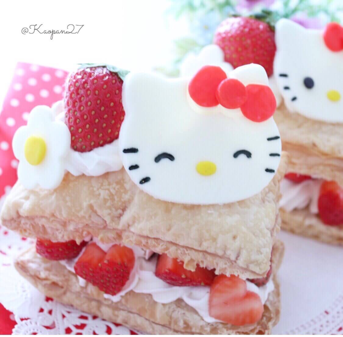 Kaori’s Easy Recipe – Learn how to make “Hello Kitty mille-feuille”