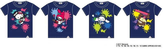 スプラトゥーン2 × サンリオキャラクターズ　キデイランド　Tシャツ