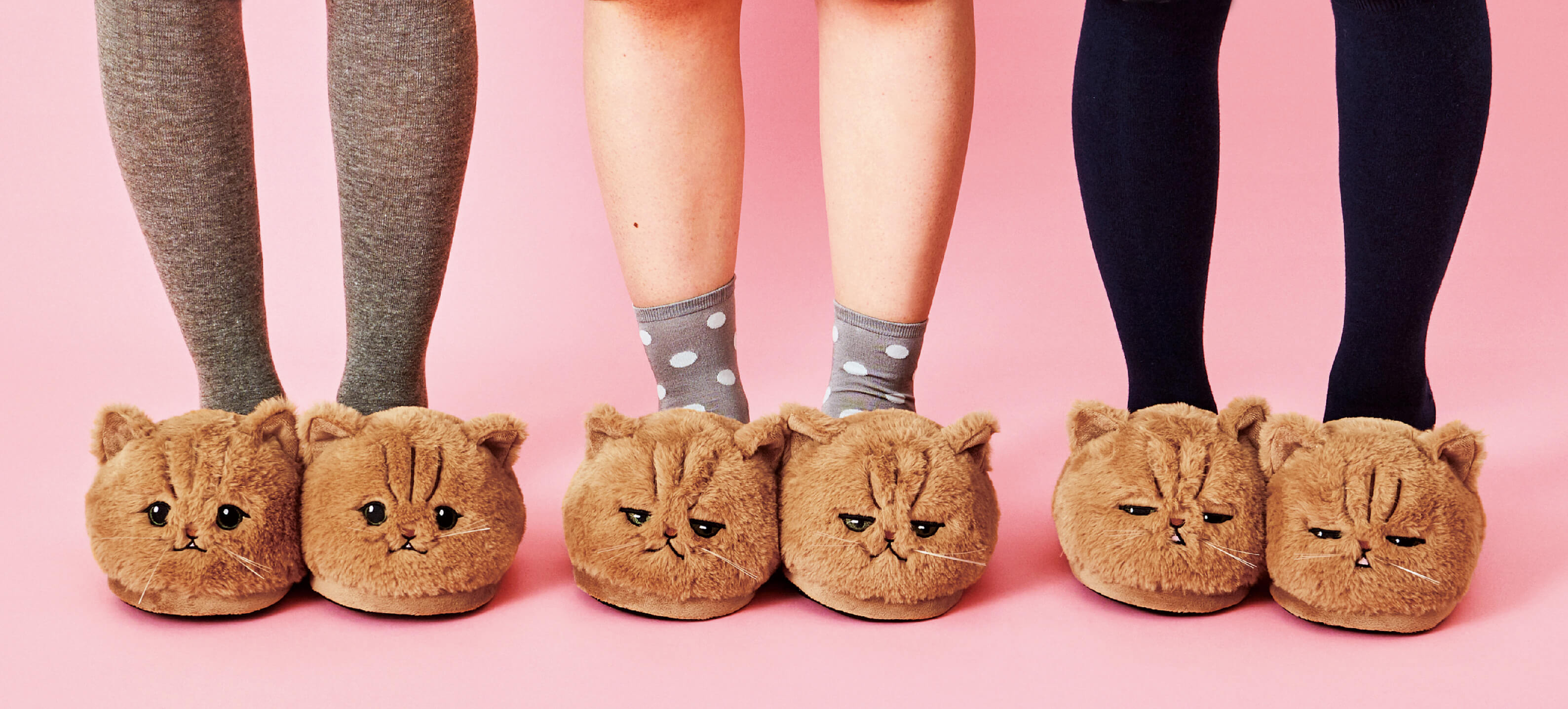 cat face slippers