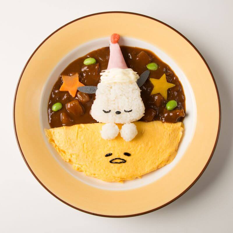 ポチャッコ　ぐでたま　gudetama pochaco ぐでたまかふぇ gudetamacafe　カレー