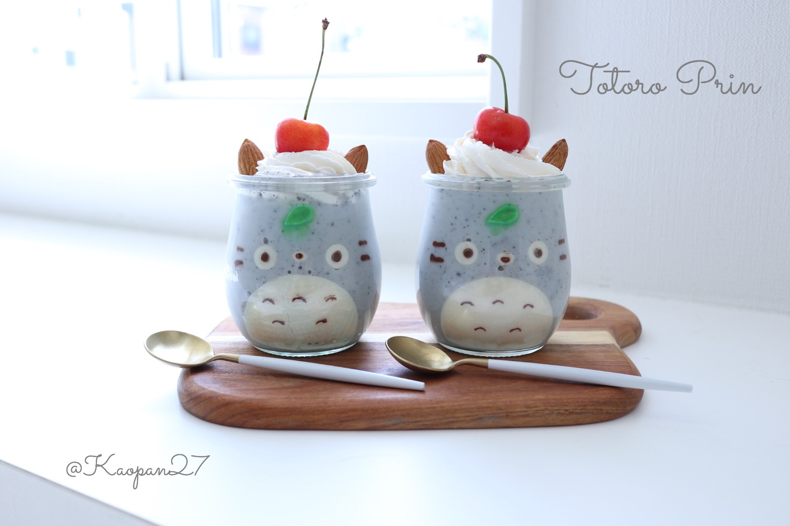 トトロの黒ごまプリン　totoro puding_7