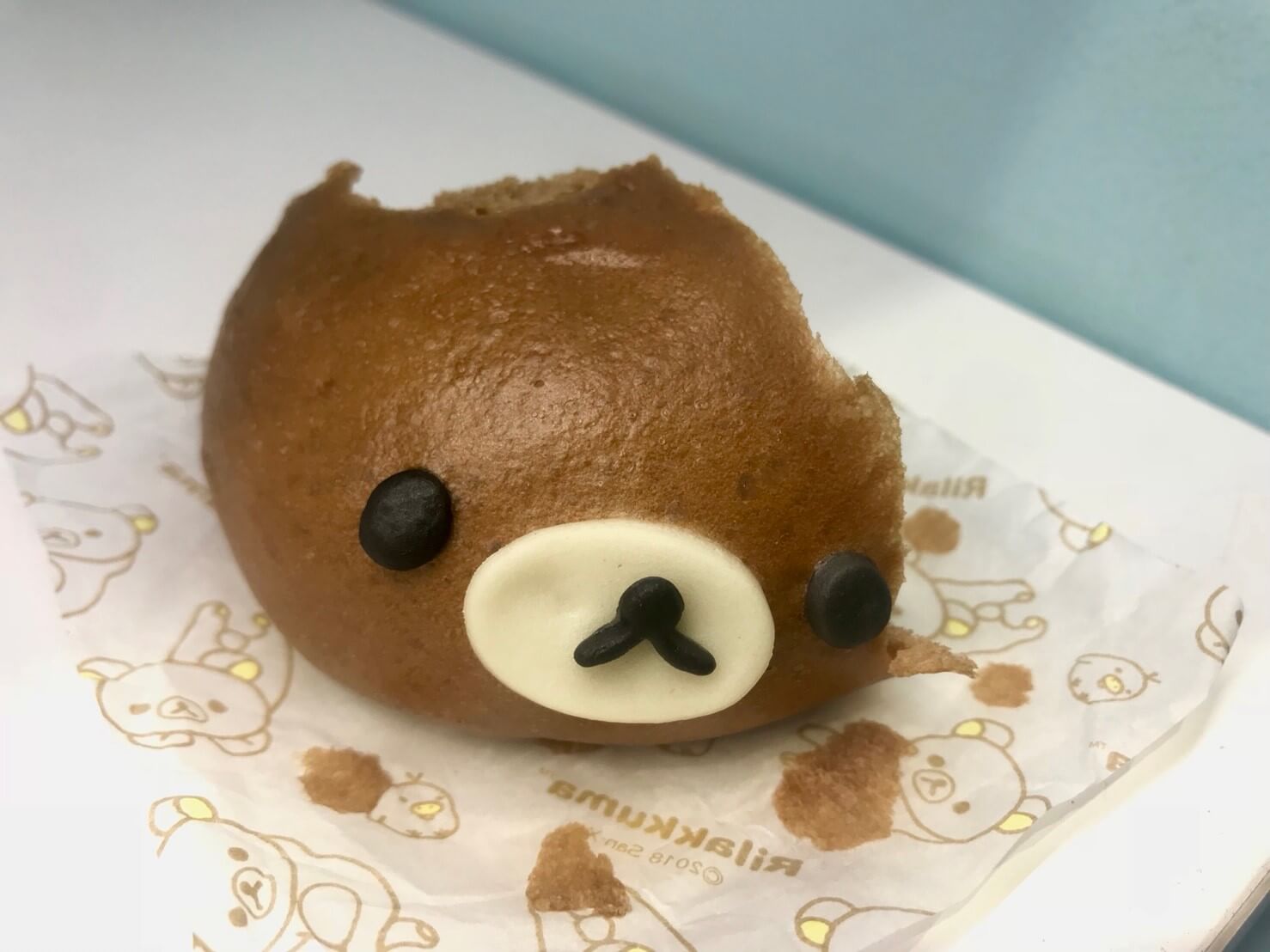 りらっくま_リラックまん Rilakkuma 懶懶熊 ローソン Lawson_食べかけ