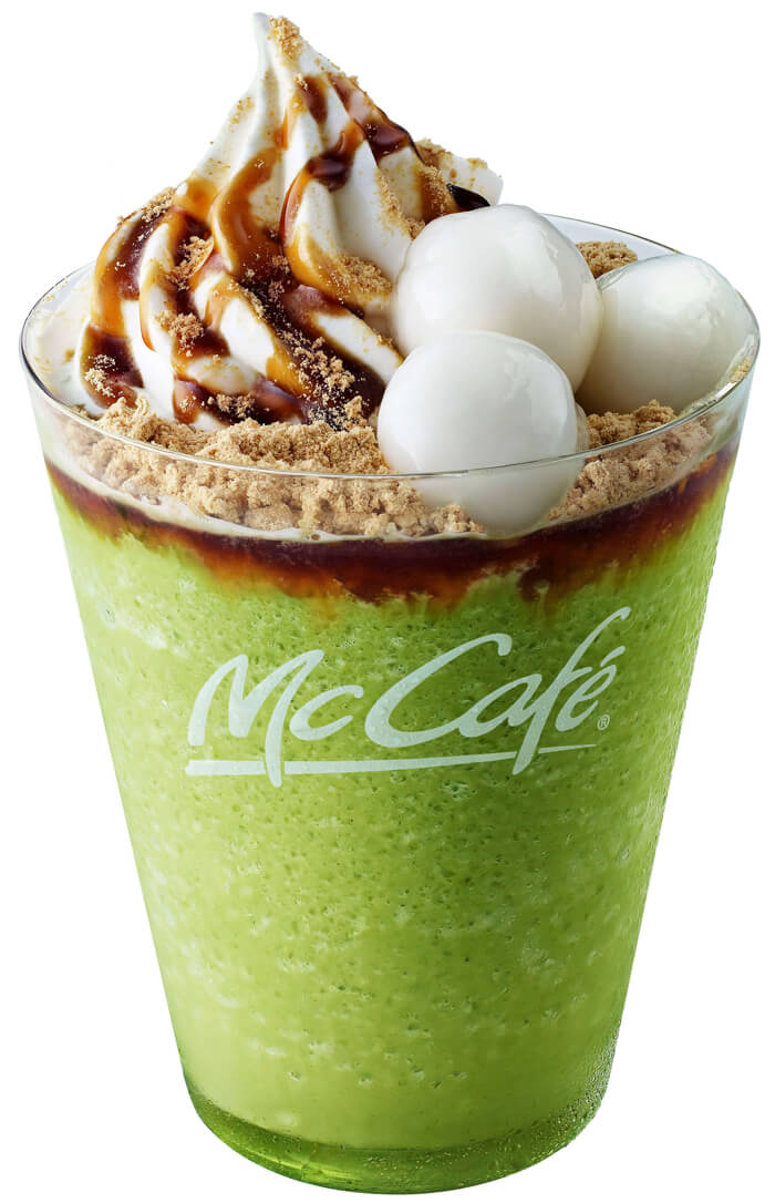 McDonald’smacha drink マックマクドマクドナルドMa抹茶. 麥當勞_黒蜜きなこ抹茶フラッペ