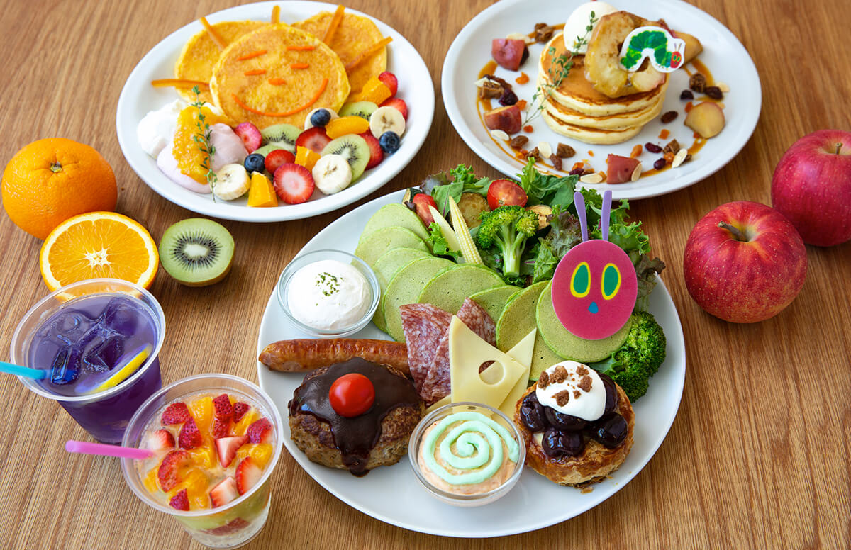 02_はらぺこあおむし カフェpancake THE VERY HUNGRY CATERPILLAR　cafe 好餓的毛毛蟲　咖啡廳　フェアイメージ