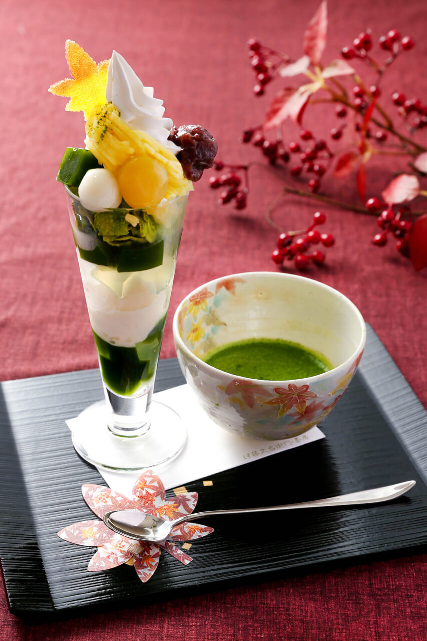 京都 宇治茶伊藤久右衛門 紅葉百匯 發售 還有附紅葉杯墊的飲品組合 Moshi Moshi Nippon もしもしにっぽん