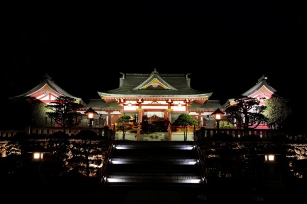 足利織姫神社 orihime shrine illumination