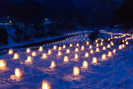 湯西川温泉かまくら祭  日光 nikko