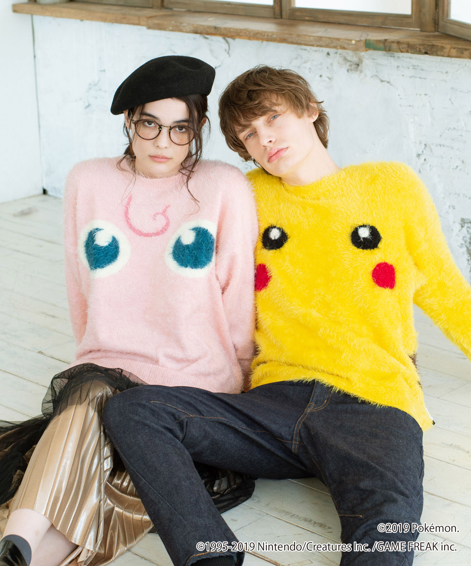 glamb pokemon pikachu purin knit ニット　ピカチュウ　プリン　グラム_knit