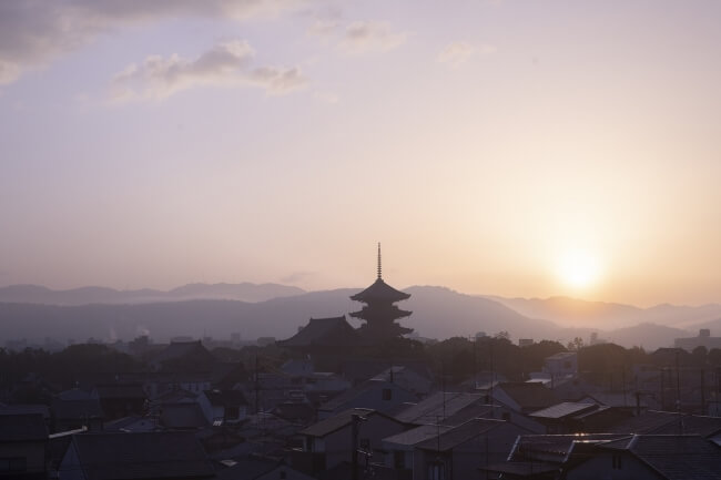 東寺　touji 春はあけぼのツアー 京都　kyoto