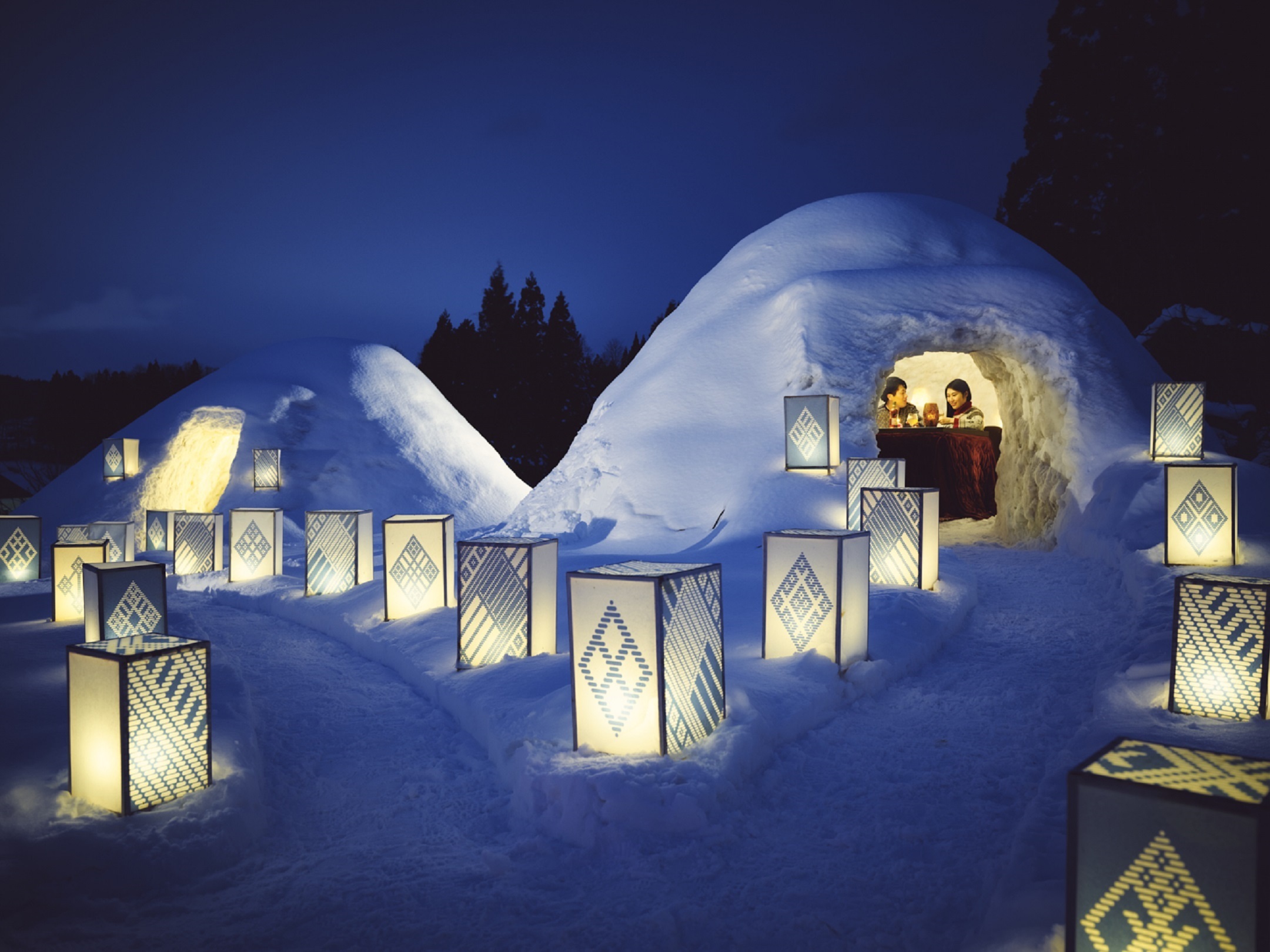 津軽　Tsugaru Aomori 星野リゾート　Hoshino Risort Japanese igloo かまくら_1