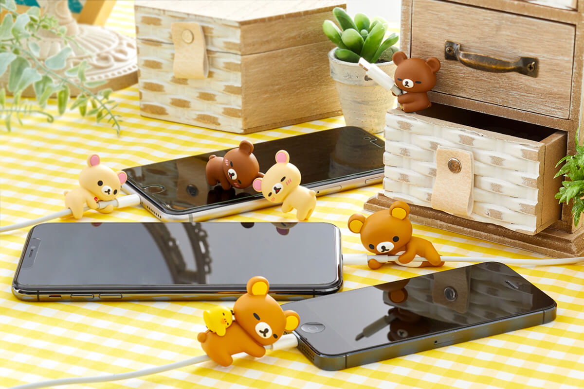 リラックマ　Rilakkuma ケーブルカバー　smartphone accessery_