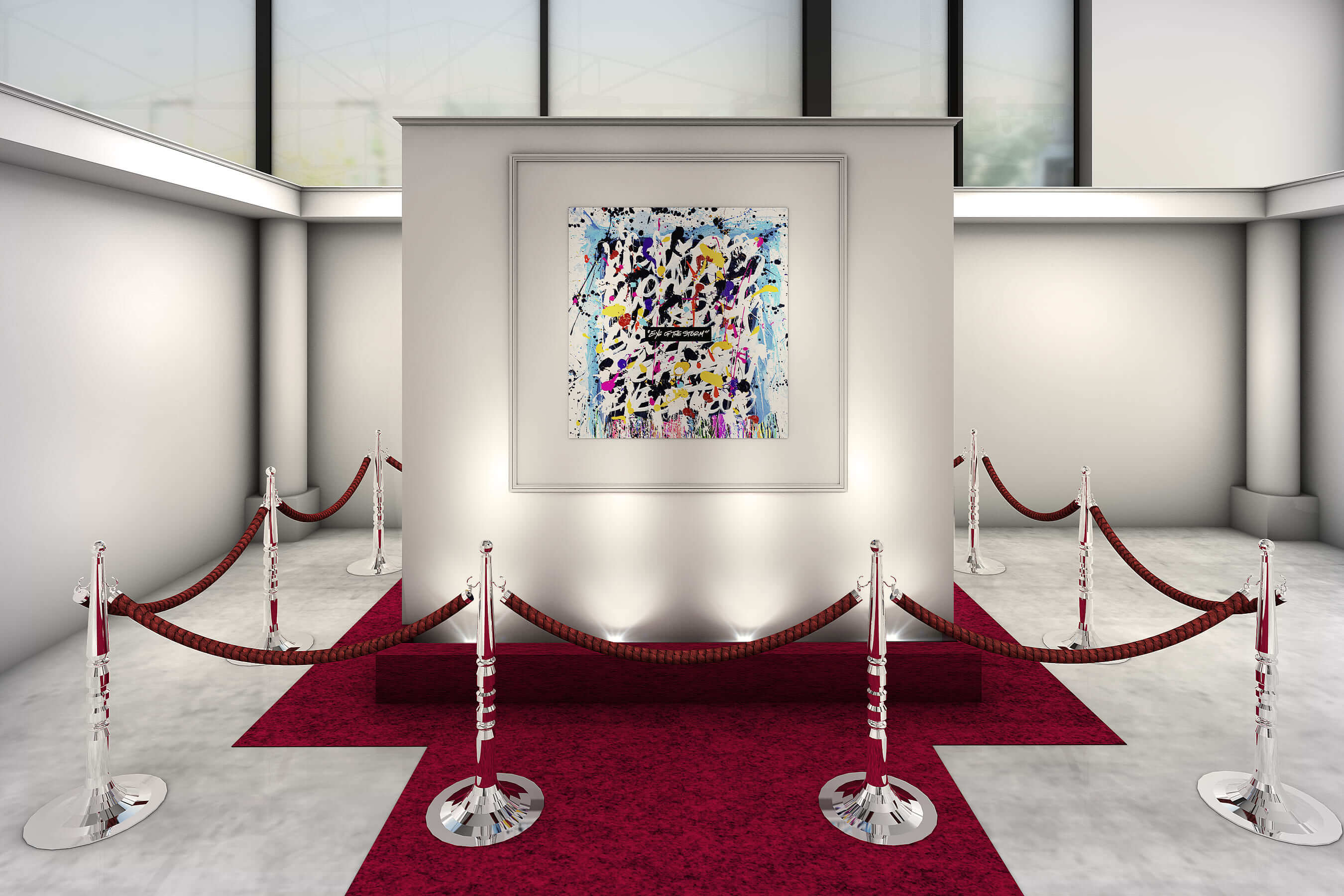 One Ok Rock S Eye Of The Storm Album Cover By Jonone Displaying In Omotesando Gallery Moshi Moshi Nippon もしもしにっぽん