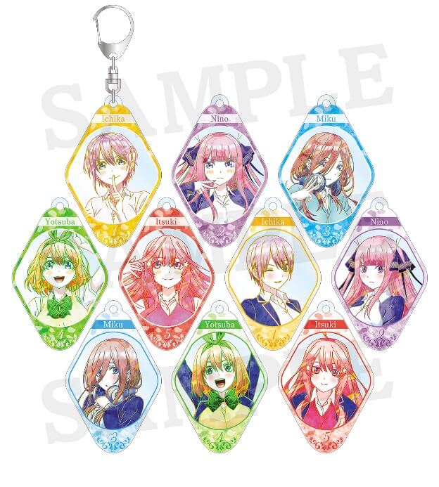 トレーディング Ani Art アクリルキーホルダー Trading Keyholder 五等分の花嫁pop Up Shop アニメイト キャンペーン Gotobunnohanayome Animaito Campaign 5 もしもしにっぽん Moshi Moshi Nippon
