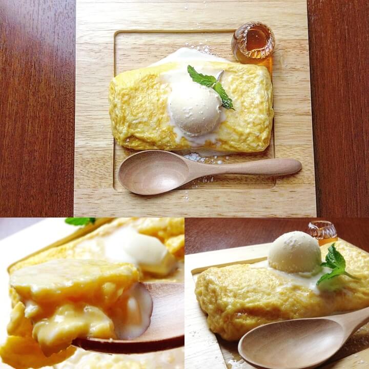 新大久保_創作蕎麦屋BWCAFE_蕎麦屋のベイクドEGG_だし巻き卵_スイーツ_shinokubo_sousakusobaya_sobayano_baked_egg_dashimakitamago_sweets