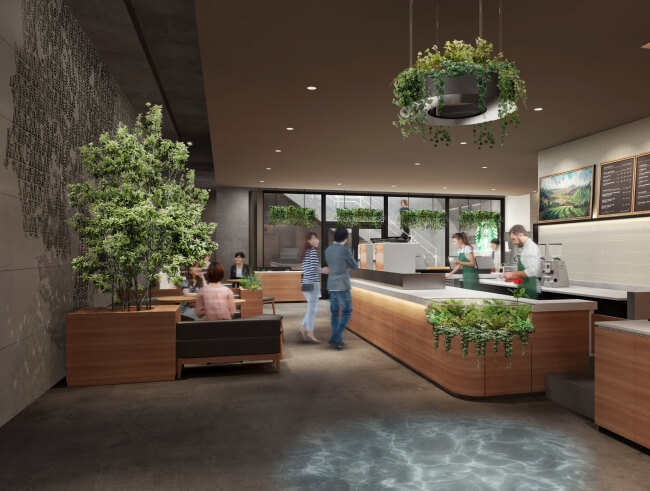 スターバックス　表参道ヒルズ　バイオフィリックデザイン　Starbucks omotesando hills _1