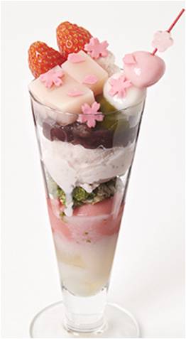 大丸東京桜スイーツフェア_daimarutokyo_sweetsfair_〈茶寮 都路里〉桜どき １，５３３円／１０階_sakuradoki