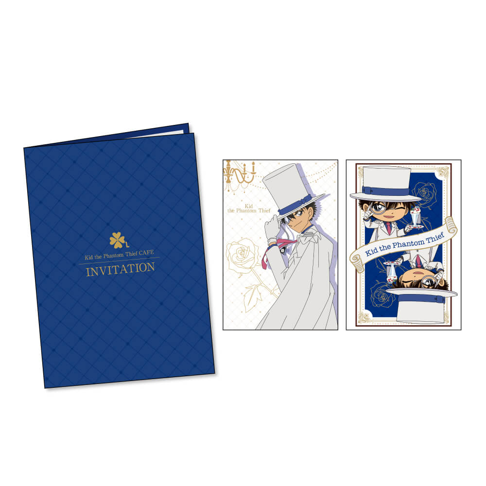 怪盗キッドカフェ_kaitokidcafe_事前予約者限定カフェ利用特典 招待状（2種）_greetingcard