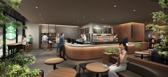 スターバックス　表参道ヒルズ　バイオフィリックデザイン　Starbucks omotesando hills _2