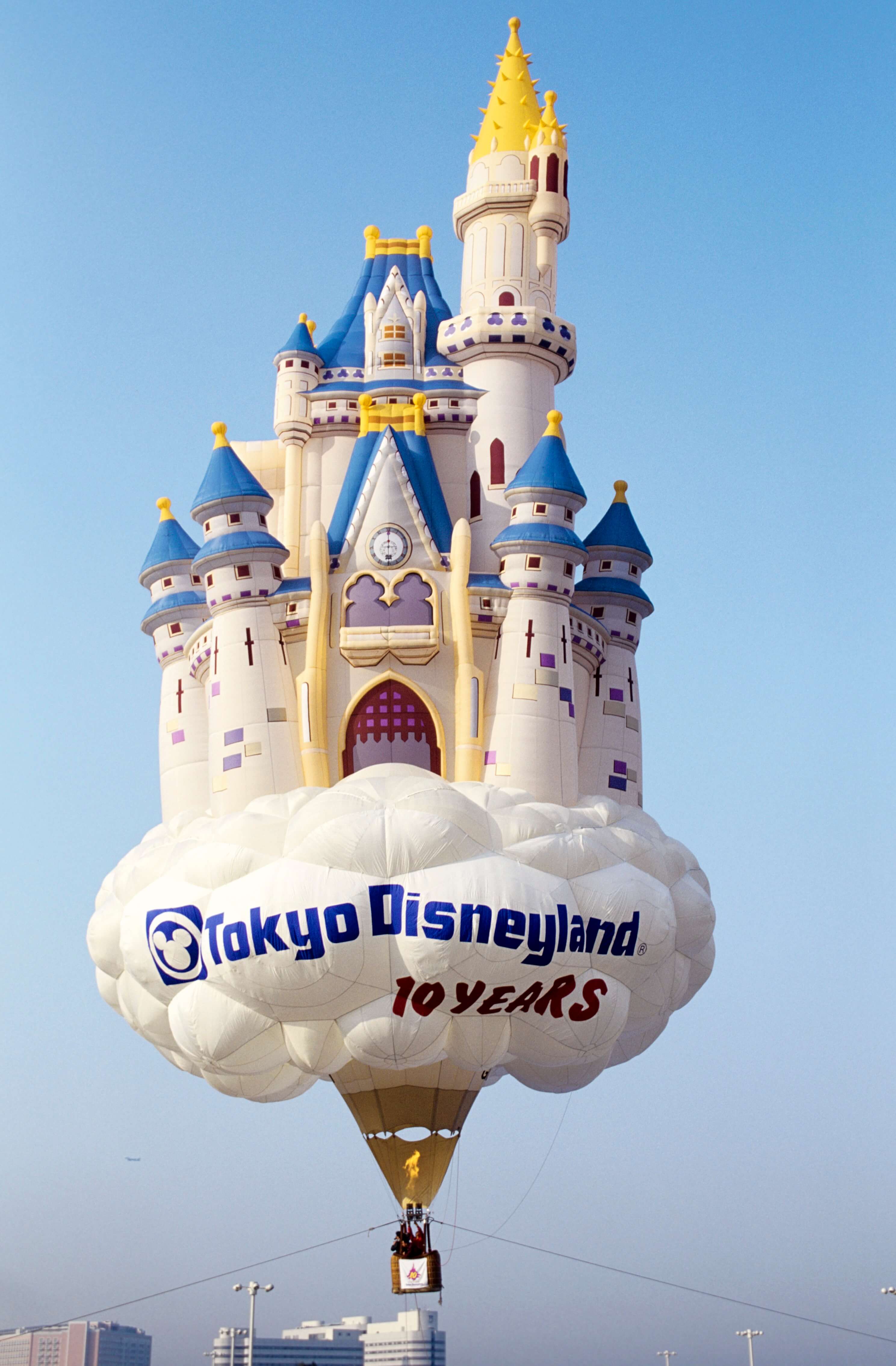 シンデレラ城形の熱気球 cinderella castle balloon 東京ディズニーランド tokyo disney land 平成30年間 heisei 30th06