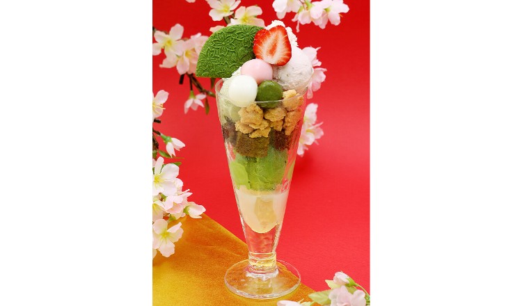 茶寮都路里 パフェ スイーツ tsujiri parfait sweets 抹茶 桜 matcha sakura