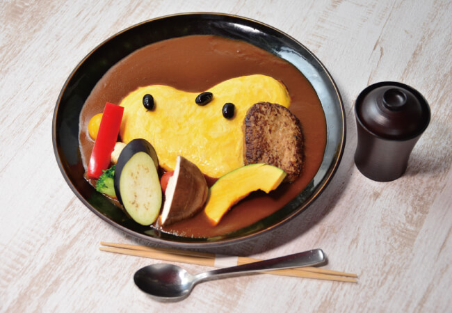 スヌーピー ハンバーグオムライス_humberg_omlet_SNOOPY茶屋由布院店_snoopy_chaya_yufuin_store_リニューアル_renew_メニュー_menu