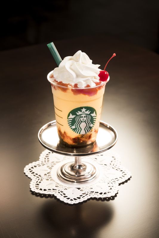 スタアバックス　プリンアラモードフラペチーノ　Starbucks Pudding Frappechino