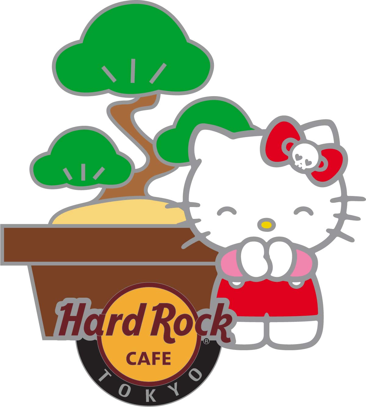 Sub13icon Pin アイコンピンハードロックカフェ ハローキティ Hard Rock Cafe Hello Kitty ハードロックカフェ ハローキティ もしもしにっぽん Moshi Moshi Nippon