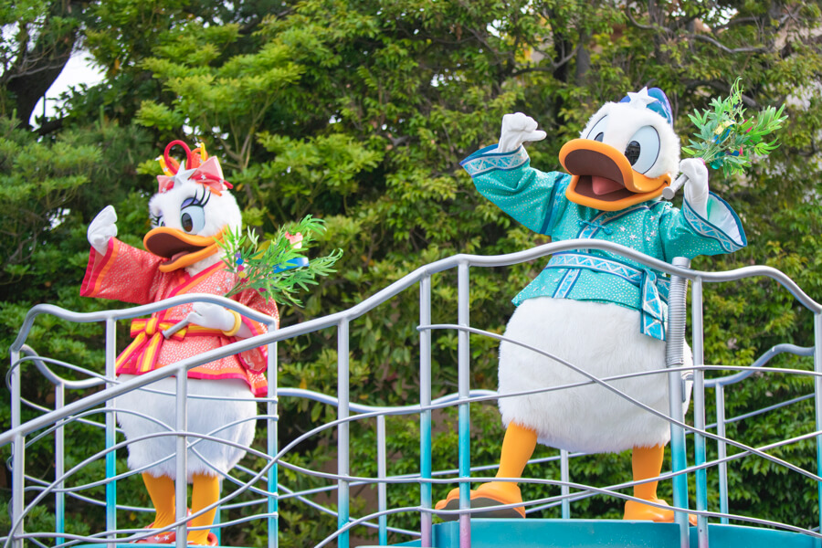 ドナルド　デイジー Donald Daisy　ディズニーランド　Disney Land Tokyo 東京　七夕グリーティング／Tanabata Greeting