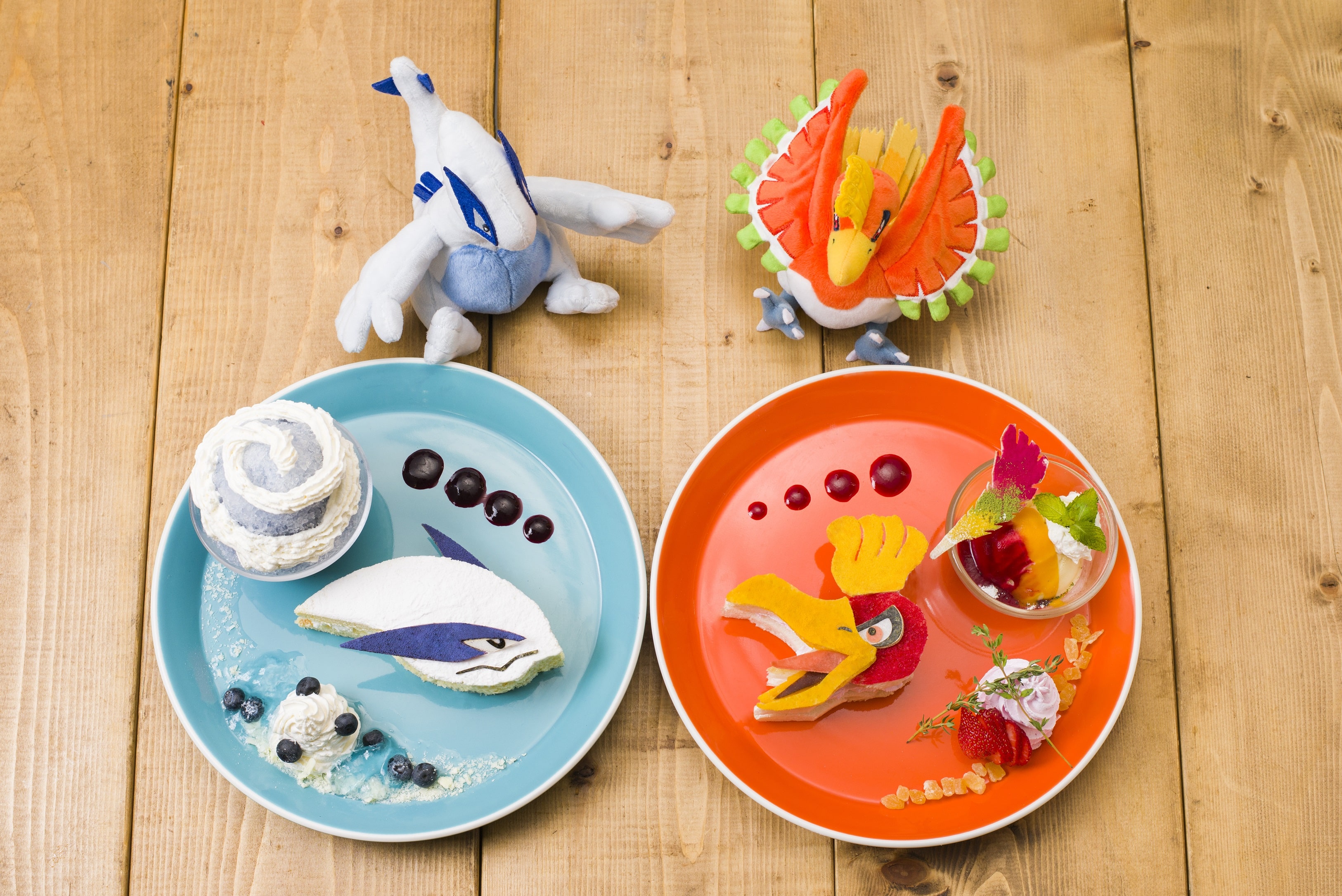 main ポケモンカフェ pokemon cafe ポケットモンスター 金・銀 poket monster gold silver 新メニュー new menu　ルギア lugia　ホウオウ houou-min